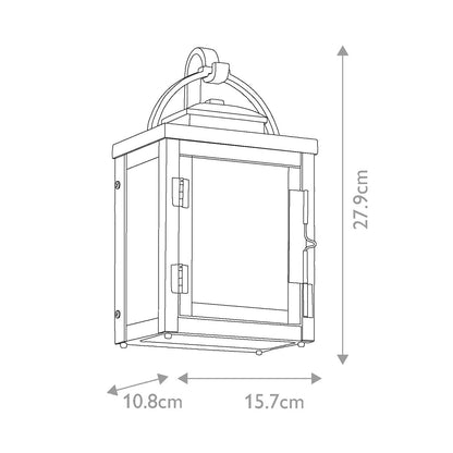 Carlson Light Wall Lantern in Rubbed Bronze