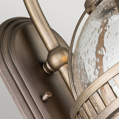 Halleron Light Wall Lantern in Burnished Bronze