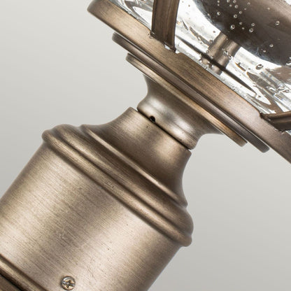 Halleron Light Pedestal Lantern in Burnished Bronze