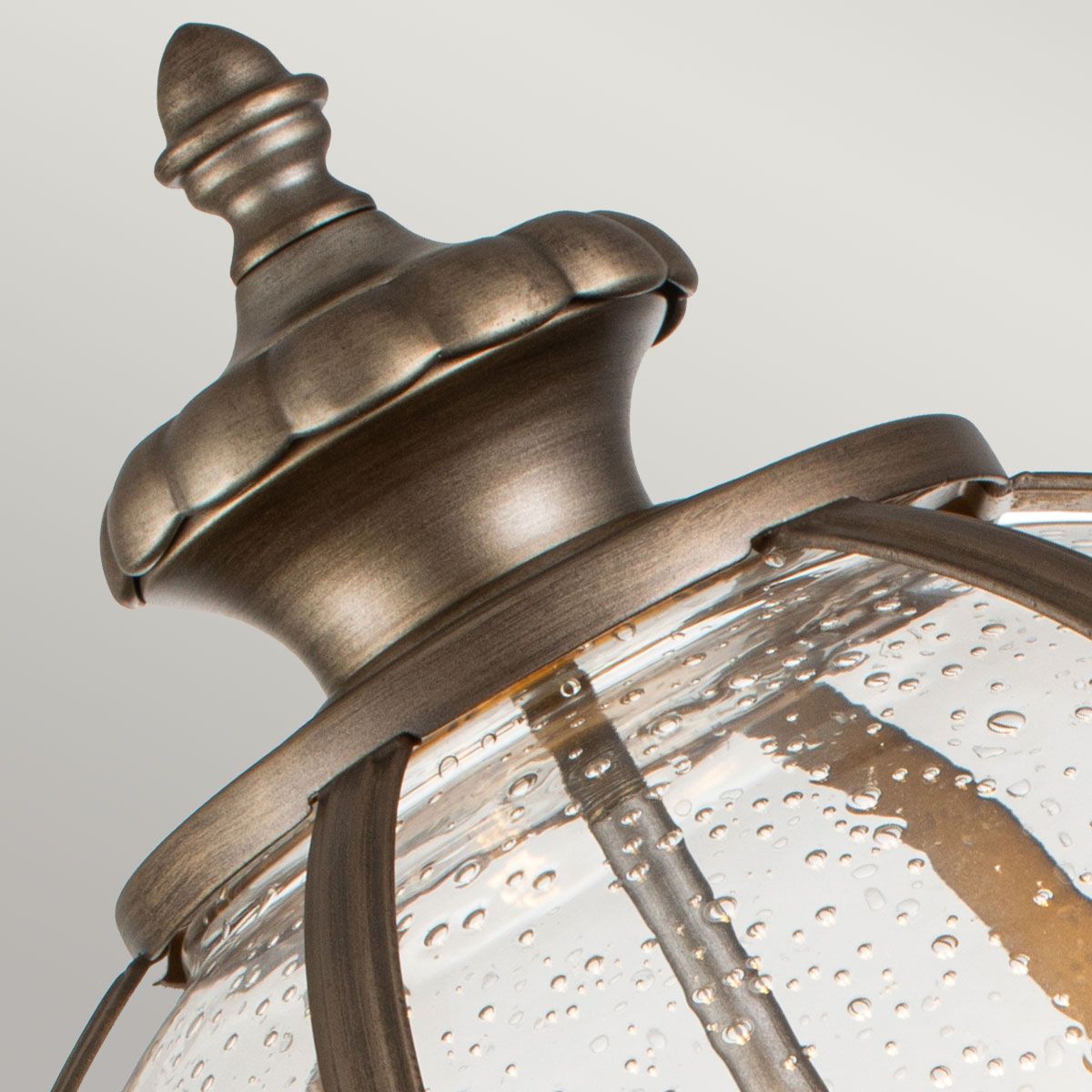 Halleron Light Pedestal Lantern in Burnished Bronze
