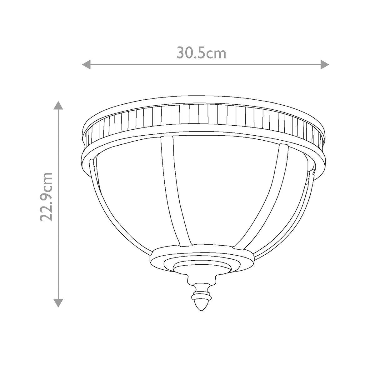 Halleron Light Ceiling Flush in Londonderry