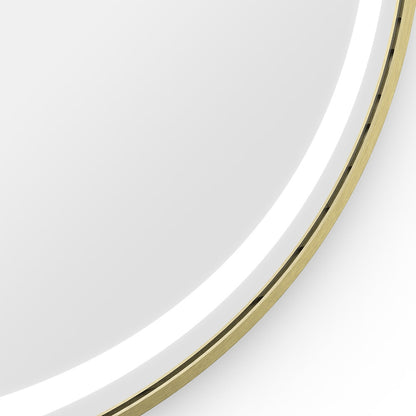 Lomax Light Round Mirror - 70cm