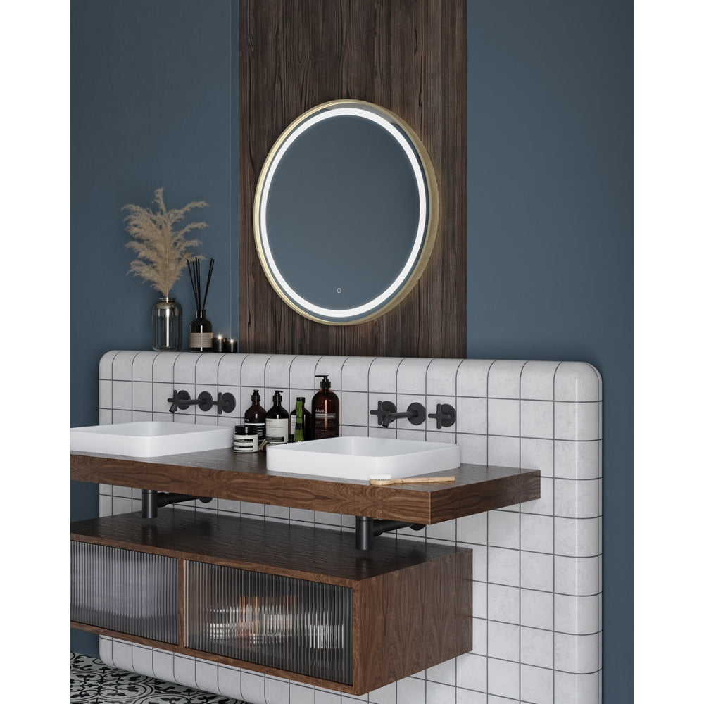 Lomax Light Round Mirror - 70cm
