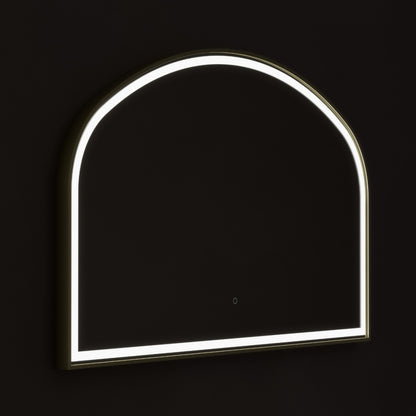 Lomax Light Overmantle Arch Mirror - 120x75cm