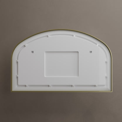 Lomax Light Overmantle Arch Mirror - 120x75cm