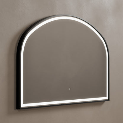 Lomax Light Overmantle Arch Mirror - 120x75cm