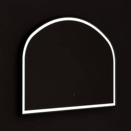 Lomax Light Overmantle Arch Mirror - 120x75cm