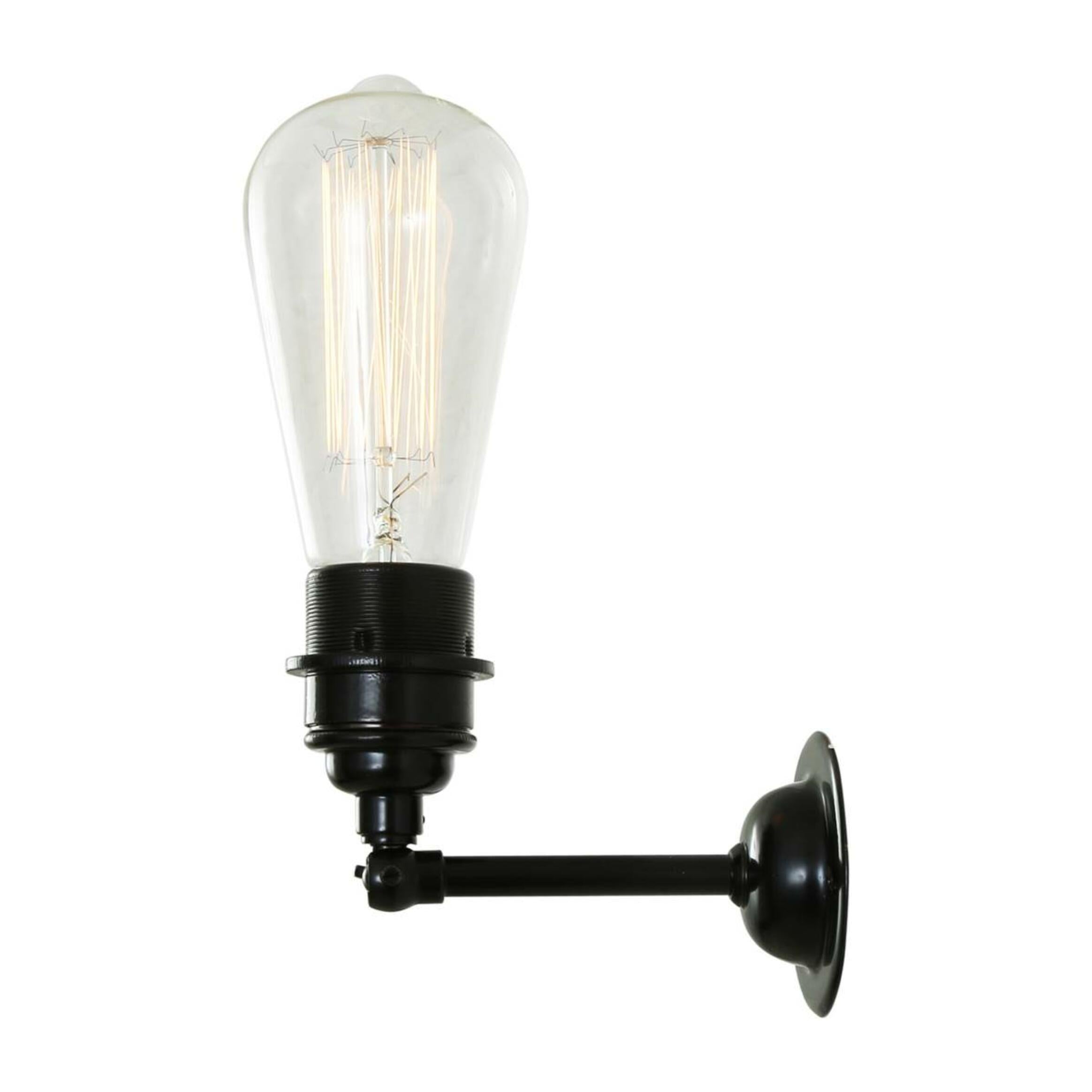 Lome Vintage Bare Bulb Wall Light with Swivel, product shot