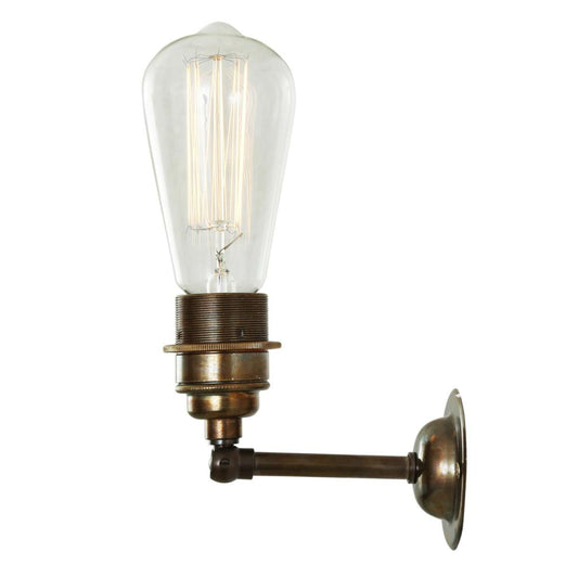 Lome Vintage Bare Bulb Wall Light with Swivel, product shot