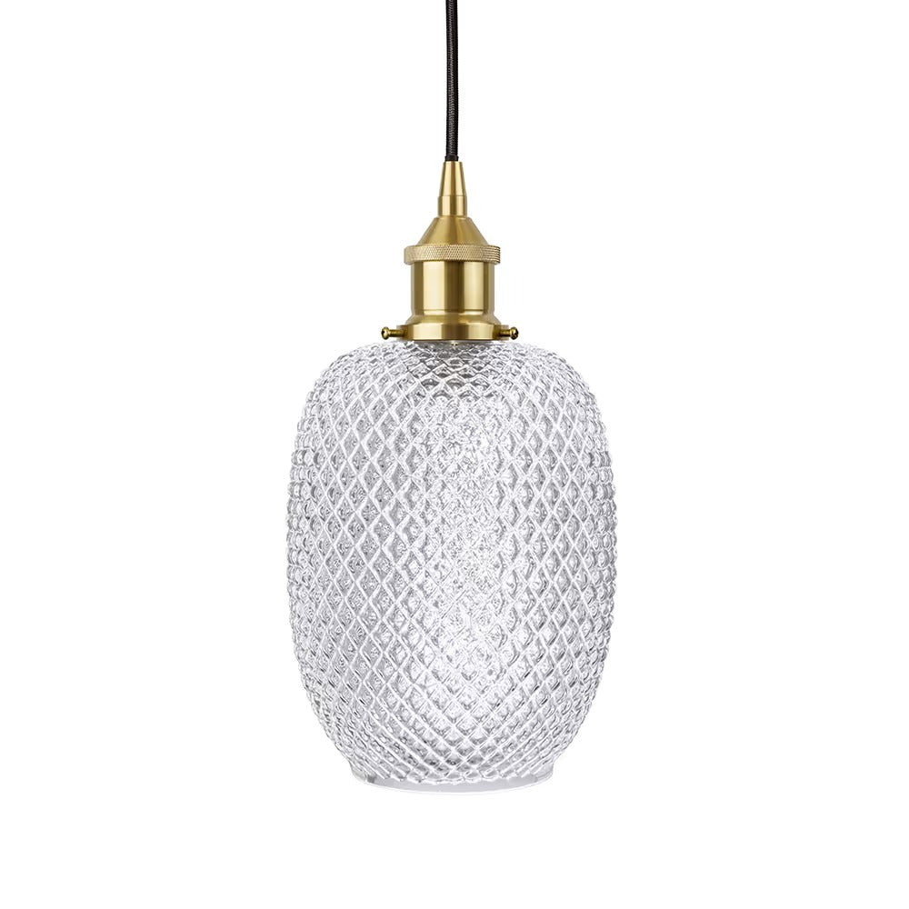 Huxley Prismatic Pineapple Glass Pendant Light