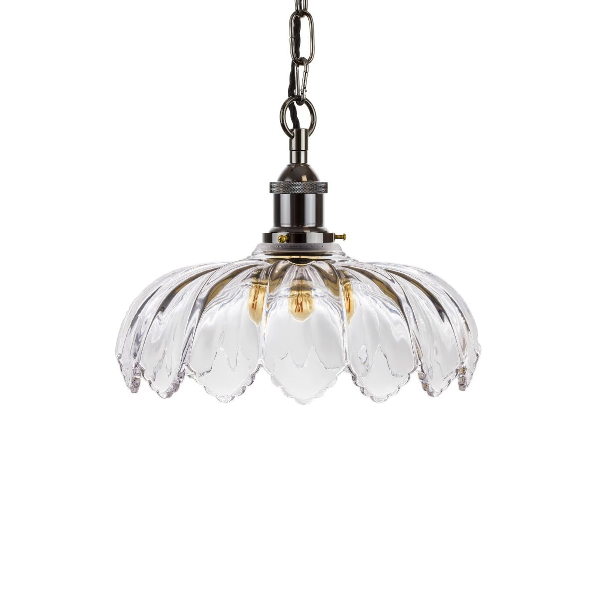 Organic Flora Clear Glass Pendant Light