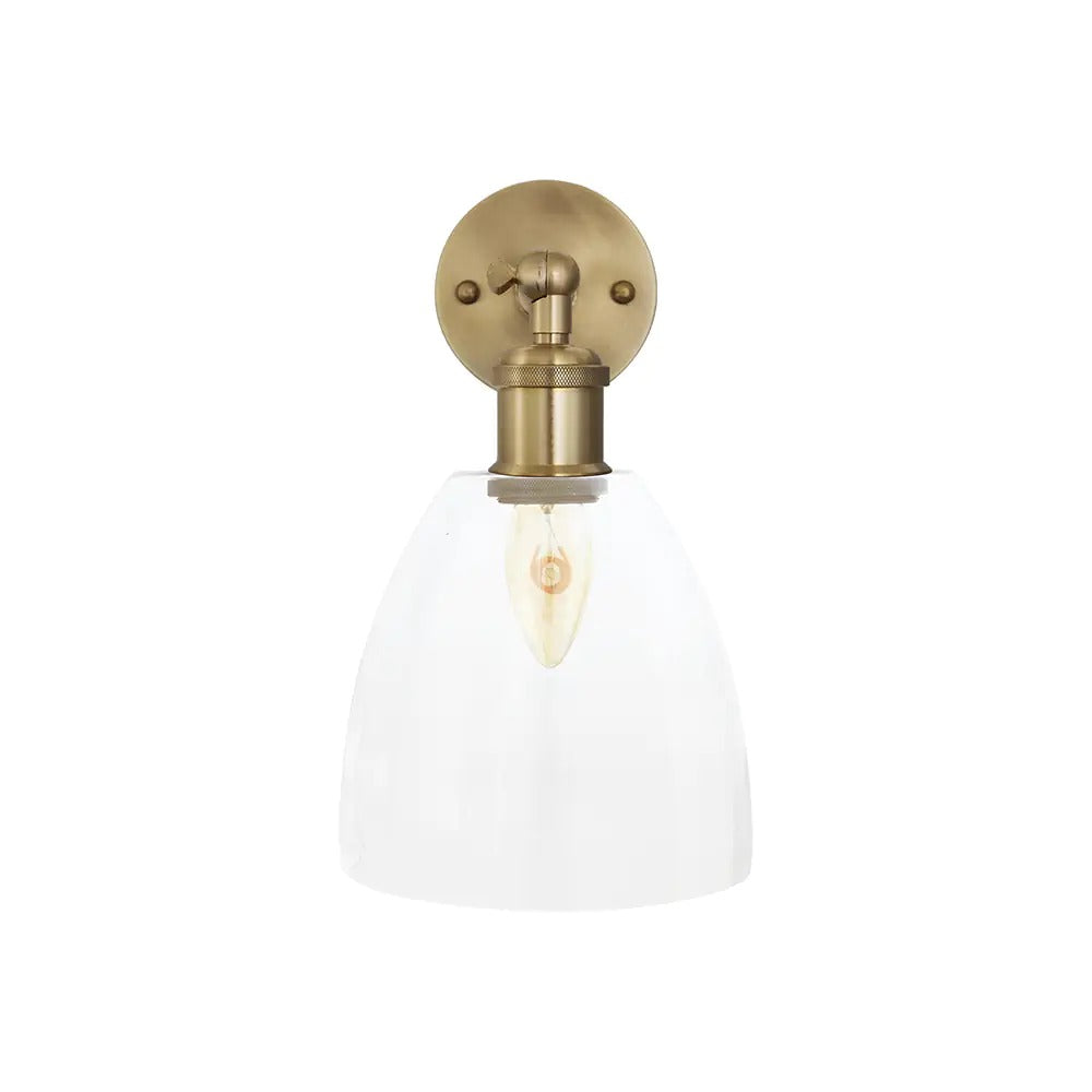 Potter Clear Glass Wall Light