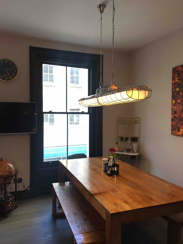 Soho Lighting Warwick Aluminum Industrial Strip Large Pendant Light - The Statement Collection
