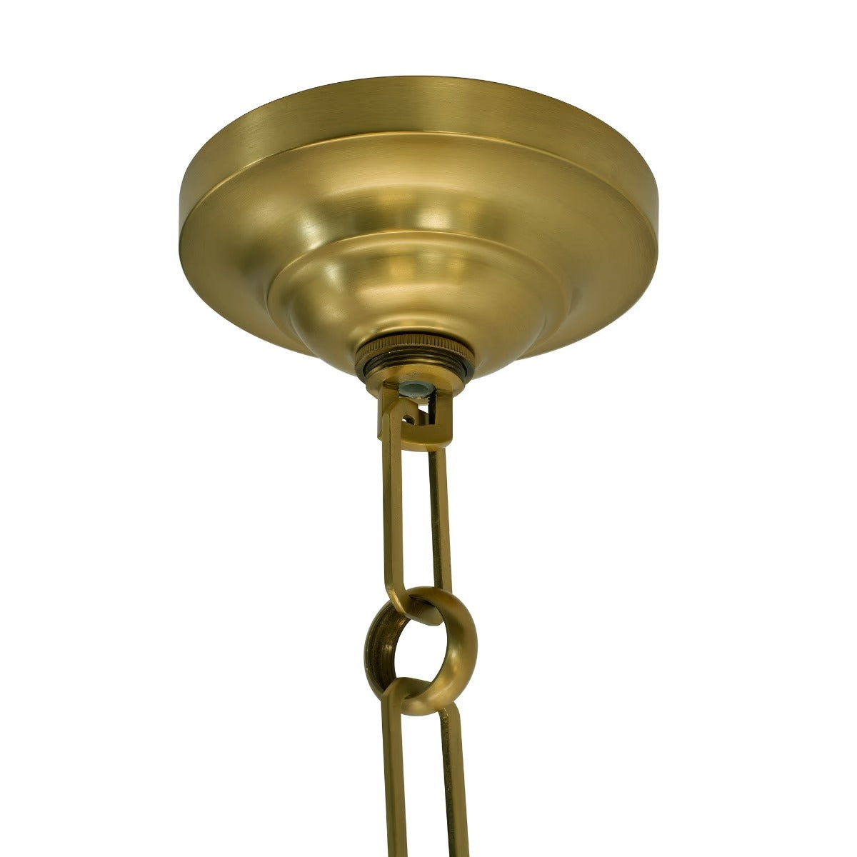 Soho Lighting Glasshouse Lacquered Brass Clear Pendant Light - The Schoolhouse Collection