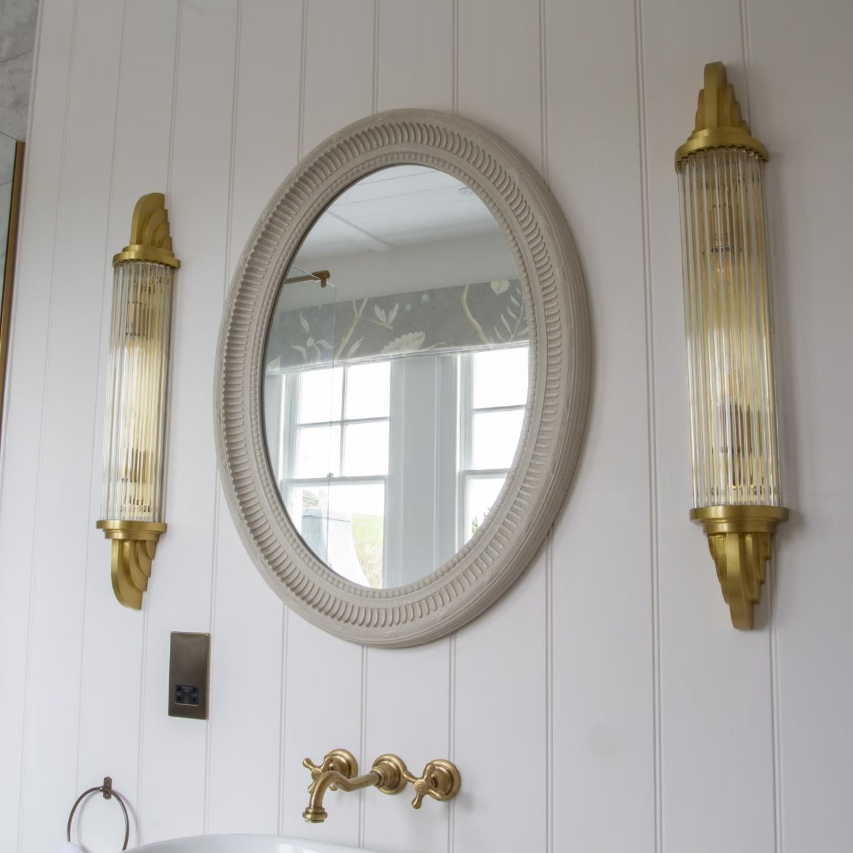 Soho Lighting Sheraton Polished Brass IP44 Rated Wall Light - The Schoolhouse Collection