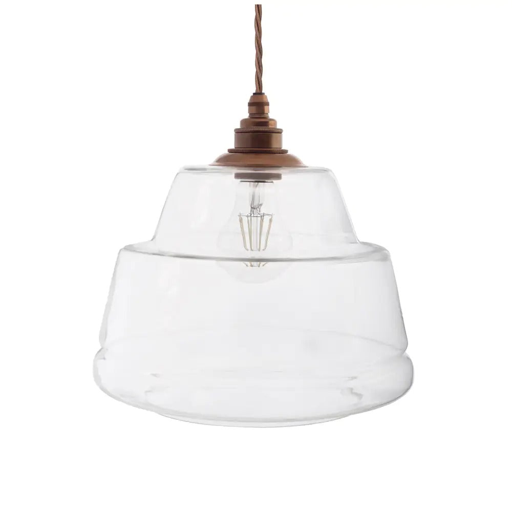 James Step Glass Pendant Light