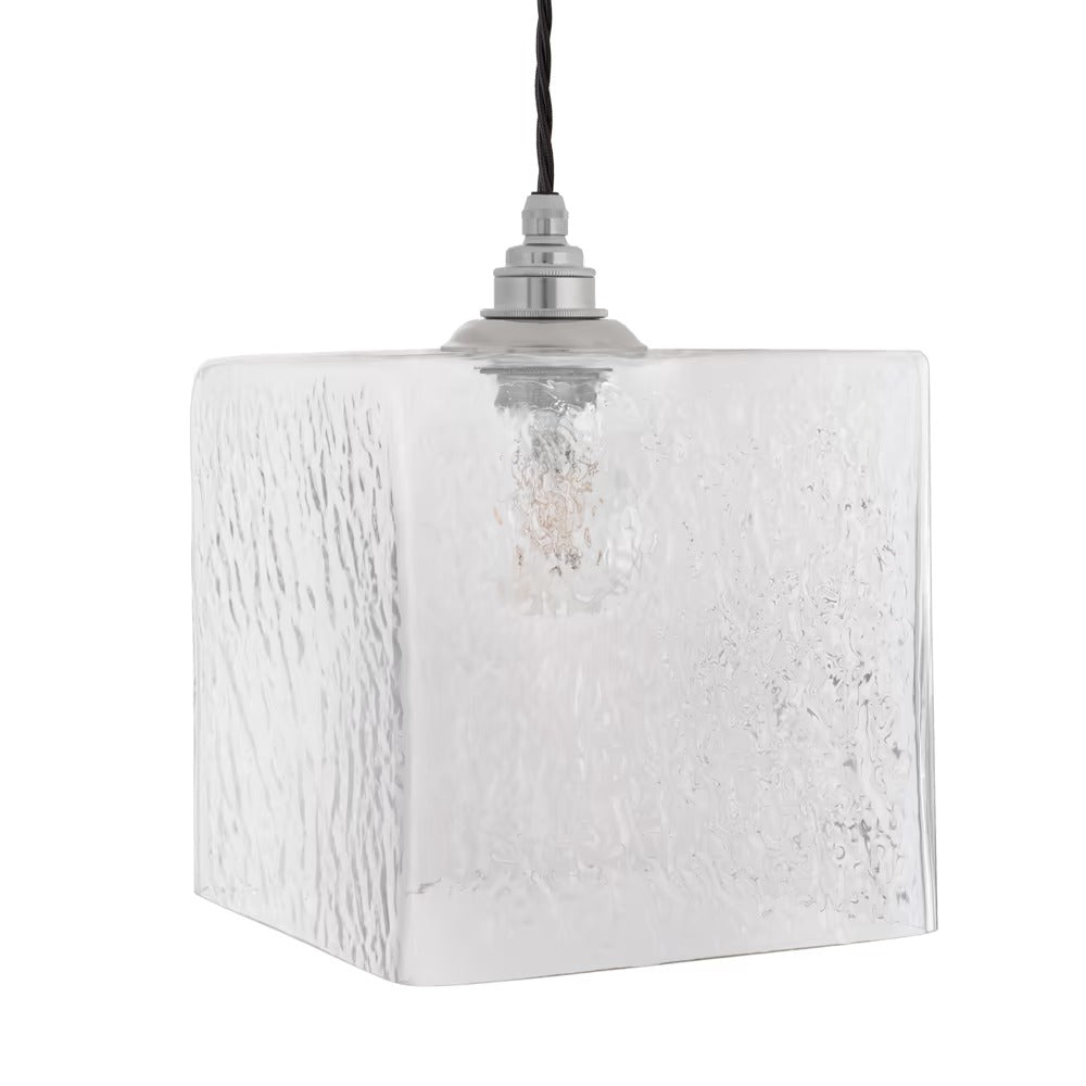 Montagu Dappled Glass Pendant Light