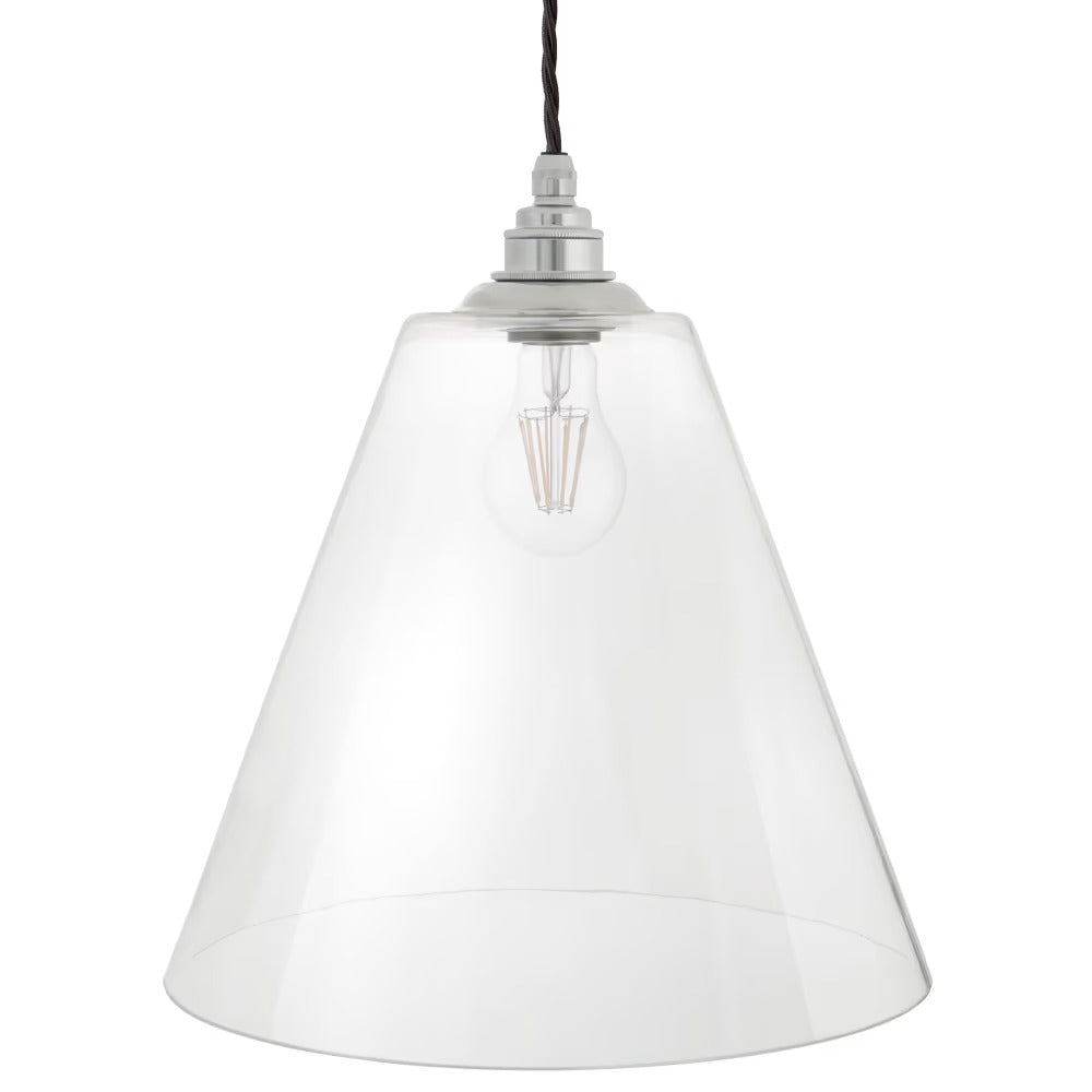Forster Clear Cone Glass Pendant Light