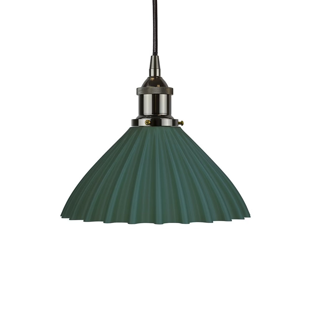 Scallop Shell Emerald Green Pendant Light