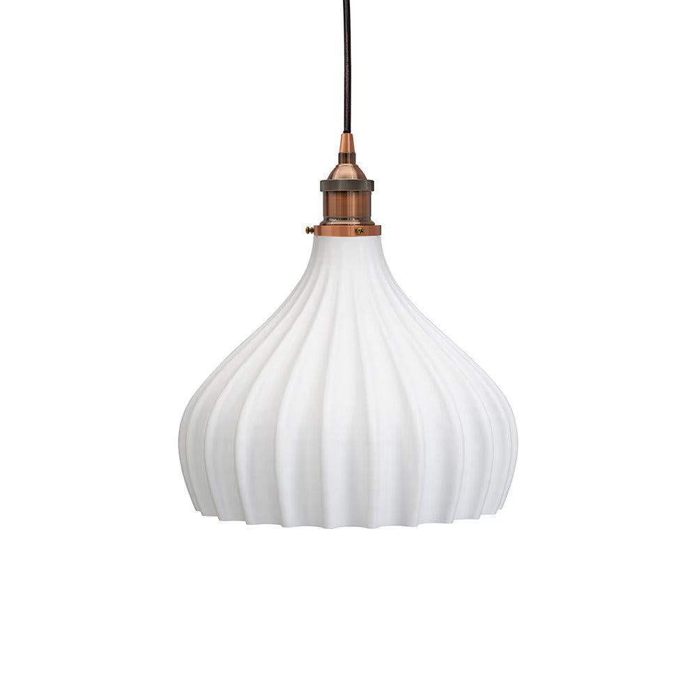 Persian Shallow Surf White Pendant Light