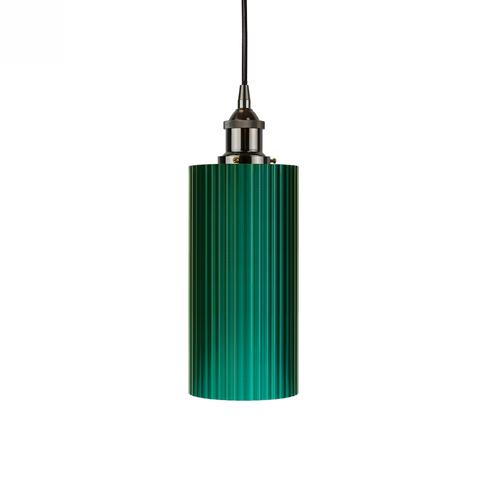 Ionian Ripple Deep Emerald Green Pendant Light