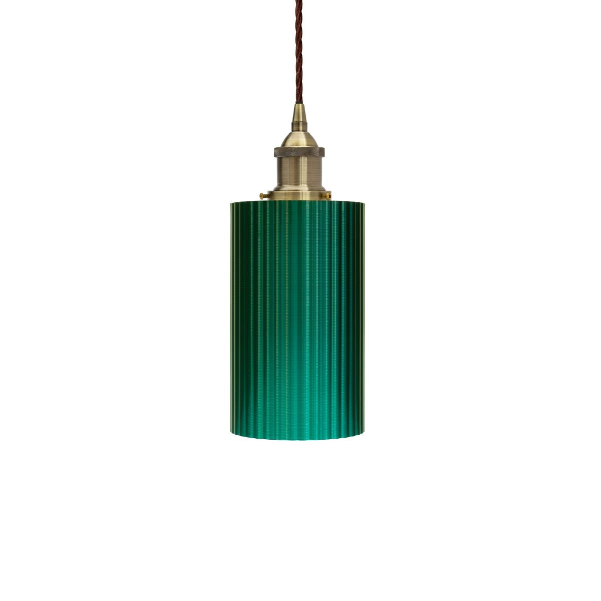 Ionian Ripple Shallow Emerald Green Pendant Light