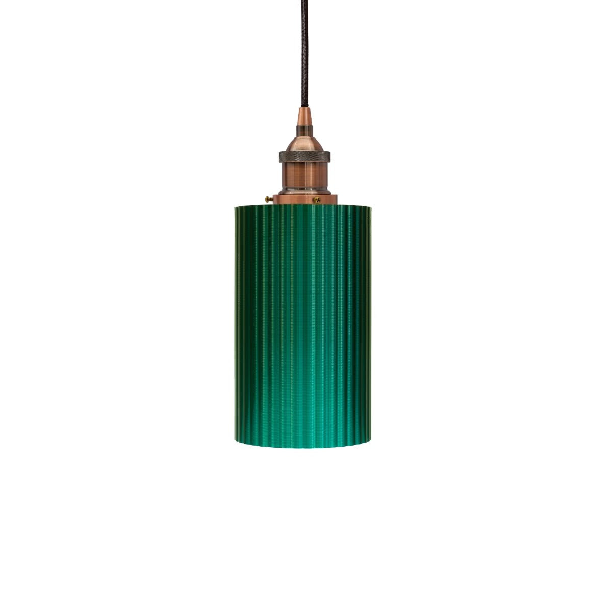 Ionian Ripple Shallow Emerald Green Pendant Light