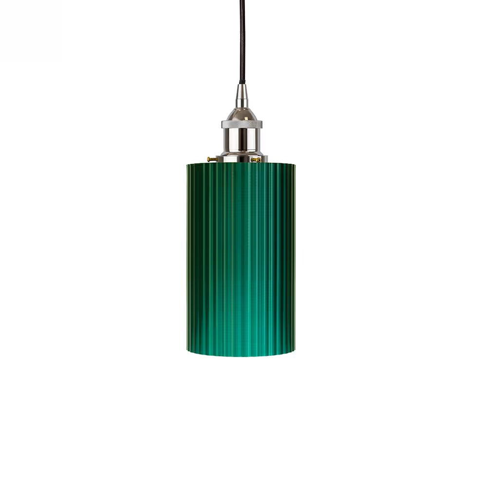 Ionian Ripple Shallow Emerald Green Pendant Light