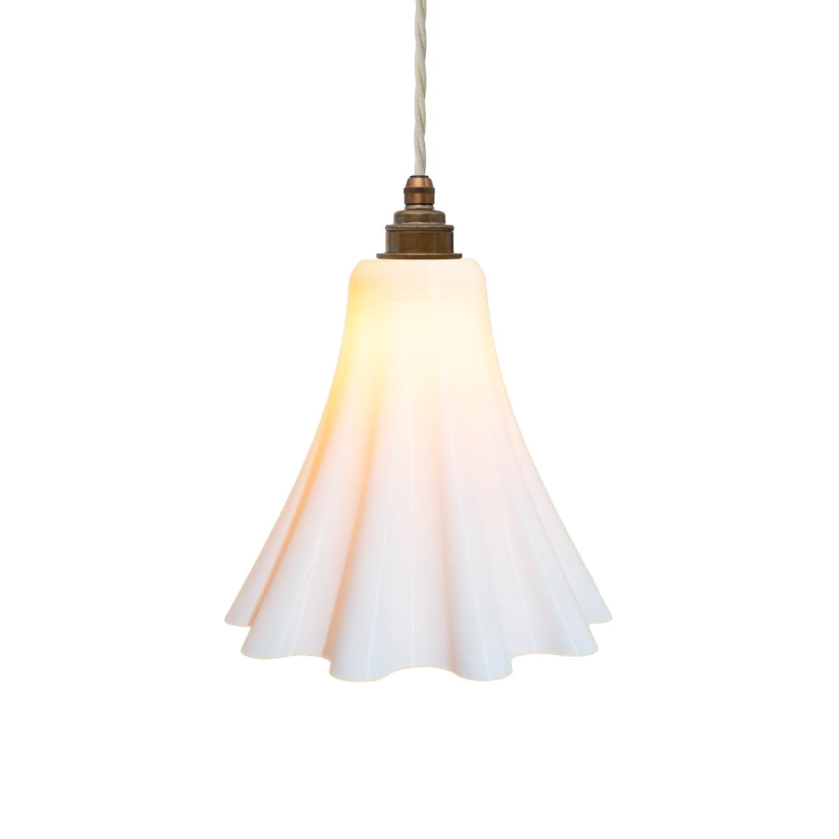 Bluebell Pendant Light in Surf White