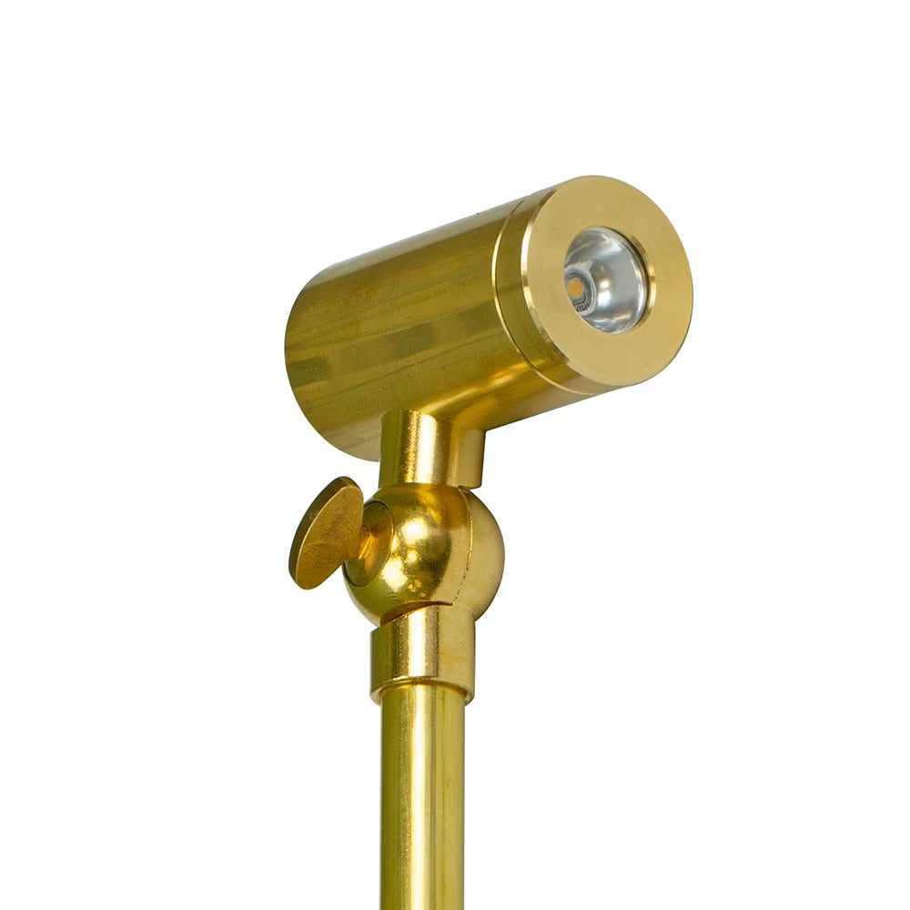 Soho Lighting Chelsea IP68 Solid Brass Spike Light 12V DC 3000K with 2 Metre Cable