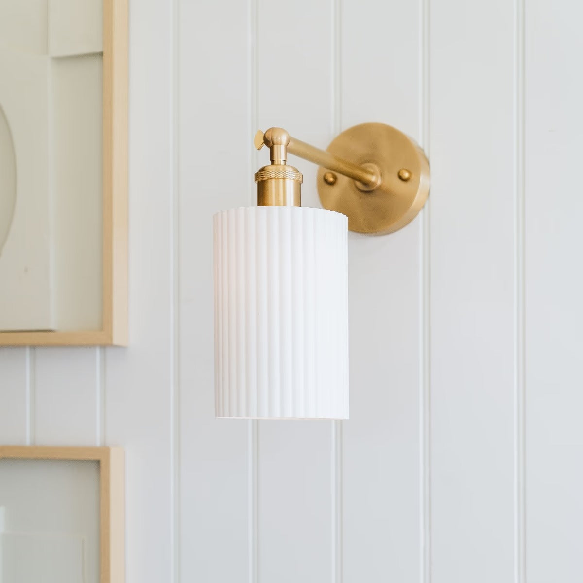Ionian Ripple Shallow Surf White Wall Light
