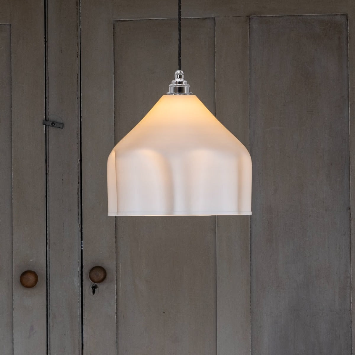 Soft White Grand Drape Pendant Light