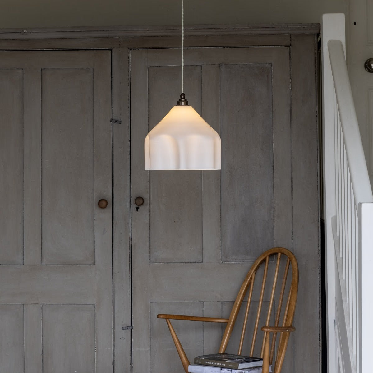 Soft White Grand Drape Pendant Light