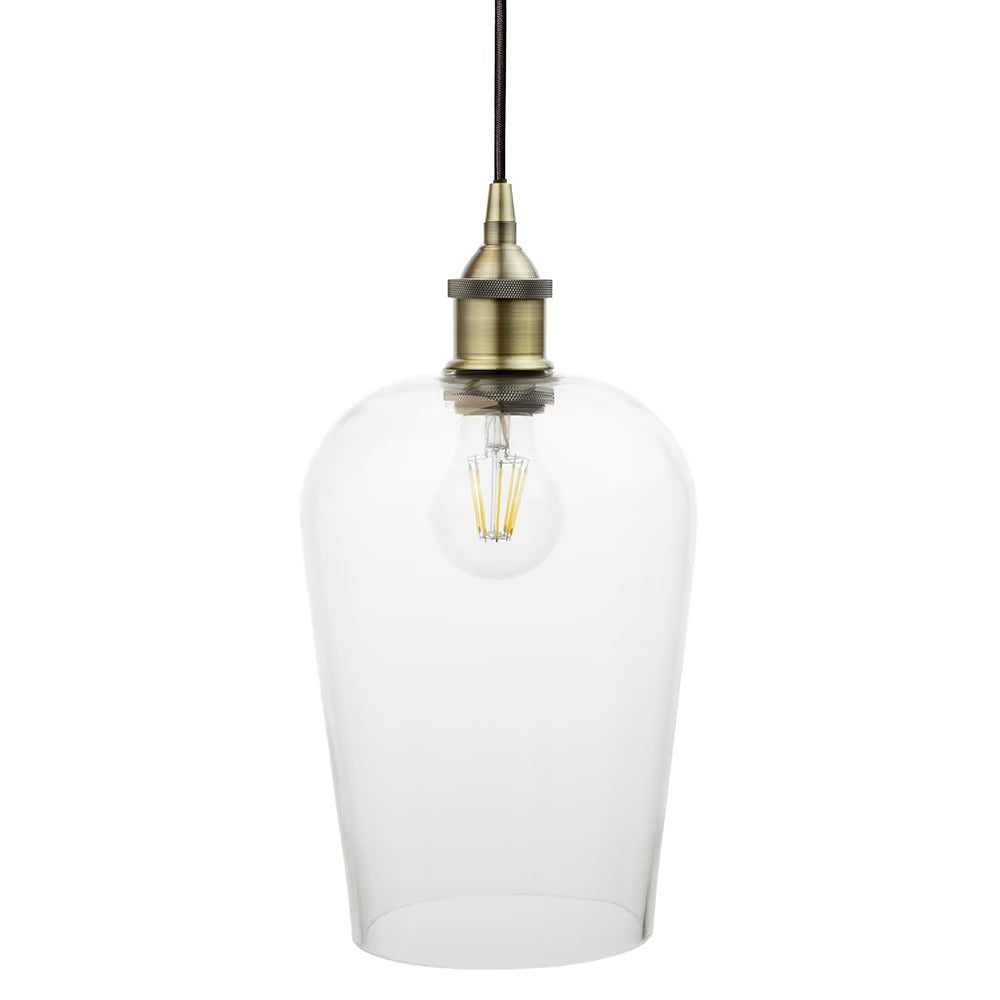 Milton Clear Glass Pendant Light
