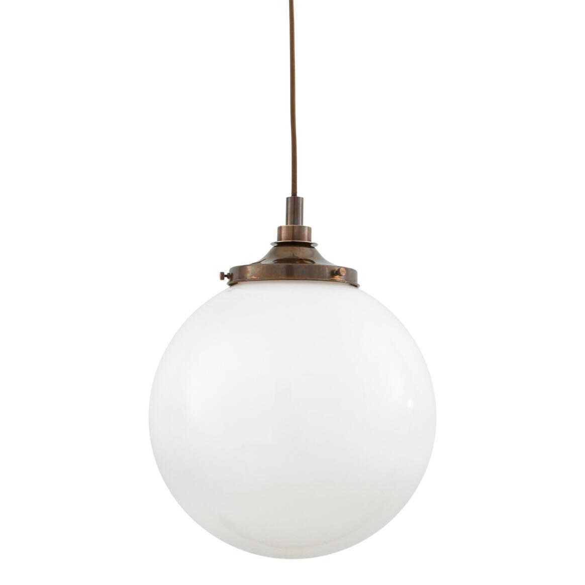 Pelagia Opal Globe Pendant Light 35cm IP44