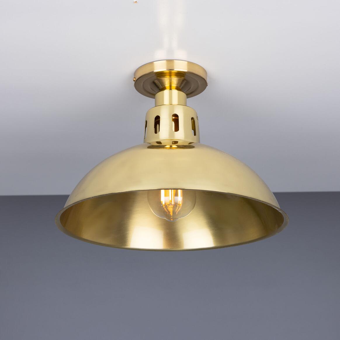 Paris Industrial Flush Ceiling Light 30cm