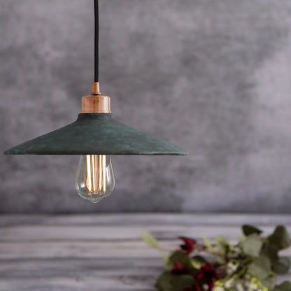 Pyrus Ceramic Pendant Light 28cm, Blue Earth, product shot