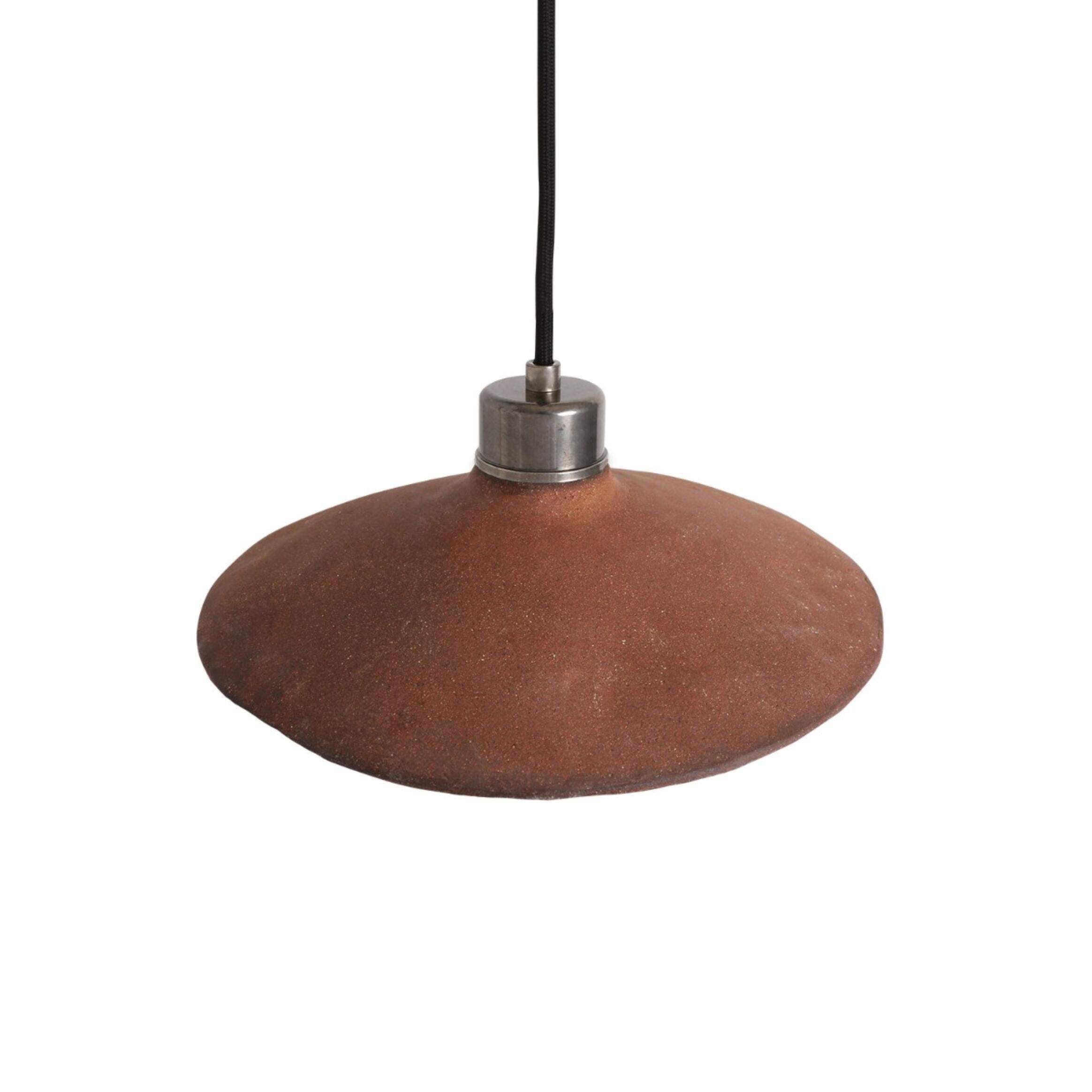 Pyrus Ceramic Pendant Light 28cm, Red Iron, product shot
