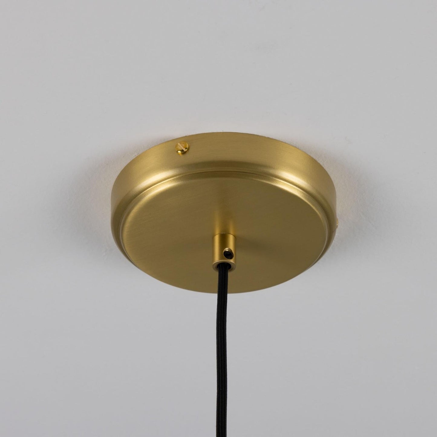 Pyrus Organic Ceramic Pendant Light 28cm, Matte White Striped
