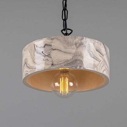Seville Marbled Ceramic Mid-Century Modern Pendant Light, product shot