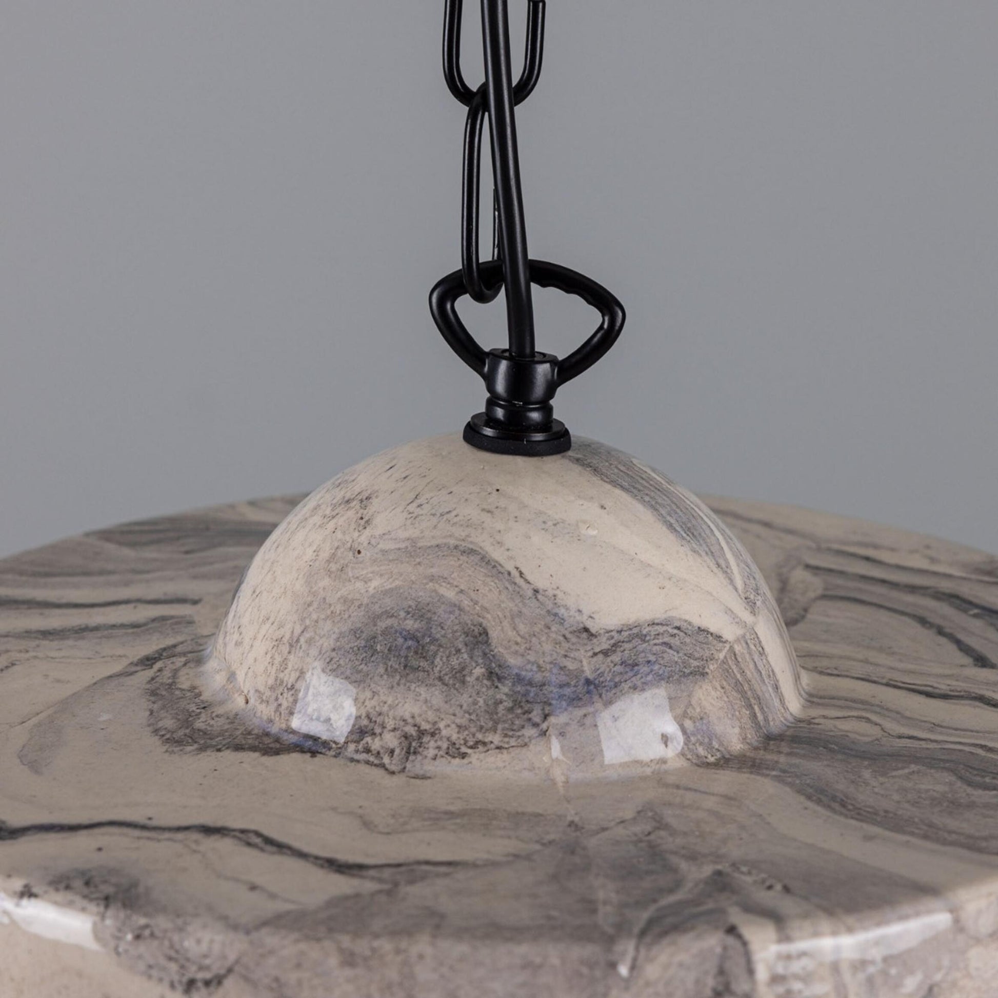 Seville Marbled Ceramic Mid-Century Modern Pendant Light, product shot
