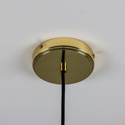 Senna Organic Ceramic Cylinder Pendant Light 12cm, Matte White Striped