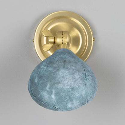 Coco Adjustable Ceramic Wall Light, Blue Earth