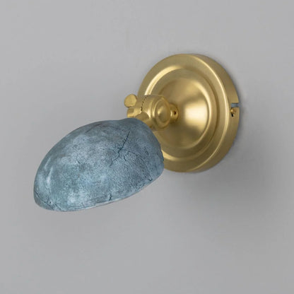 Coco Adjustable Ceramic Wall Light, Blue Earth