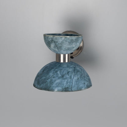 Nakaii Organic Ceramic Wall Light, Blue Earth