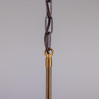 Irvine Modern Brass Chandelier, Eight-Light