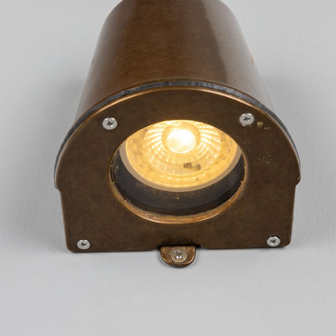Wade Outdoor Brass Spotlight 9.5cm