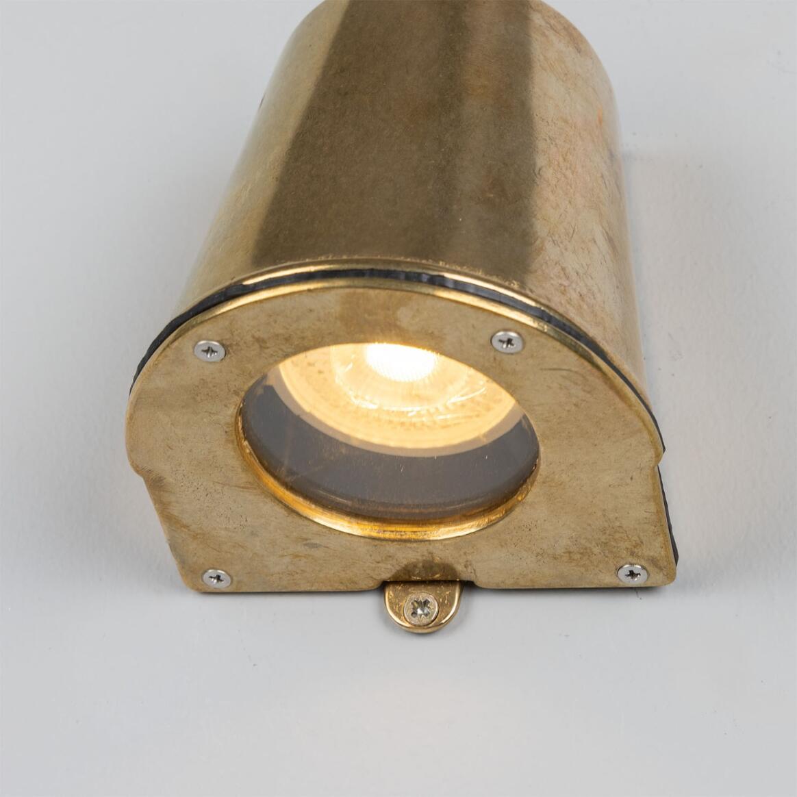 Wade Outdoor Brass Spotlight 9.5cm
