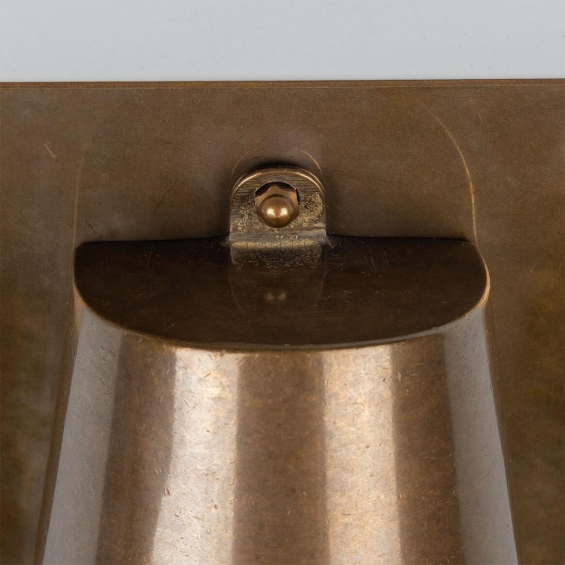 Wade Outdoor Brass Spotlight with Back Plate 15.2cm