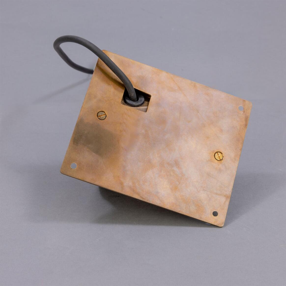 Wade Outdoor Brass Spotlight with Back Plate 15.2cm